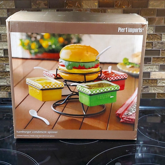 Pierre 1 Imports  hamburger confiment spinner - Picture 1 of 1